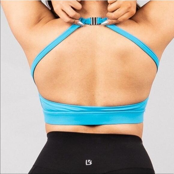 BuffBunny Caterina Backless Sports Bra Blue Size Small - Picture 2 of 7